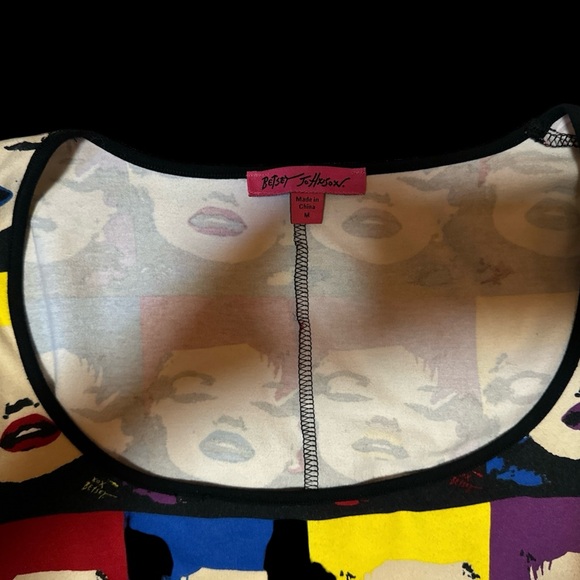 RARE Betsey Johnson Marilyn Monroe x Andy Warhol Pop Art Skater Dress - Picture 5 of 9